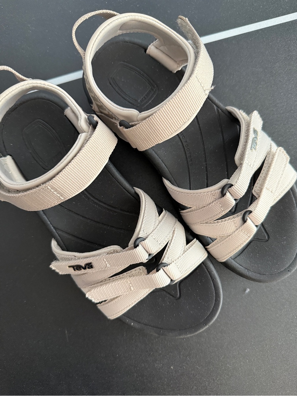 Teva Tirra Sandals- Black/Birch Outdoor Strap Sandals - Picture 4 of 5